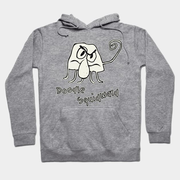 Doodle Squidward Hoodie by valentinahramov